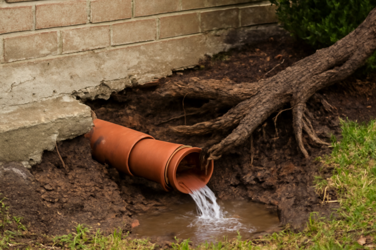 Tree Root Pipe Damage Water Removal